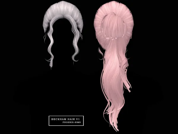 Alpha Beckham Hair - The Sims 4 Custom Content