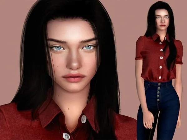 Alpha Sim Model Julia Taylor - The Sims 4 Custom Content
