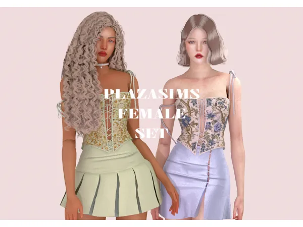 Plazasims Female Set 4t3 - The Sims 3 Custom Content
