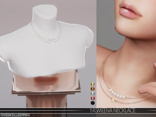 Alpha Yasmeena necklace - The Sims 4 Custom Content