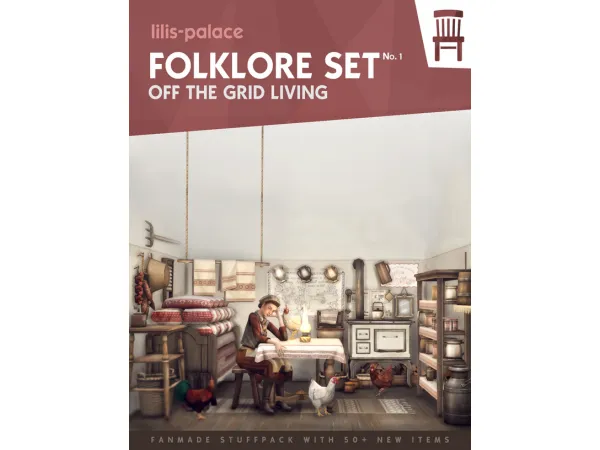 Maxis Match FOLKLORE SET Off the Grid Living (No1) by Lili's Palace Update 20240225 - The Sims 4 Custom Content