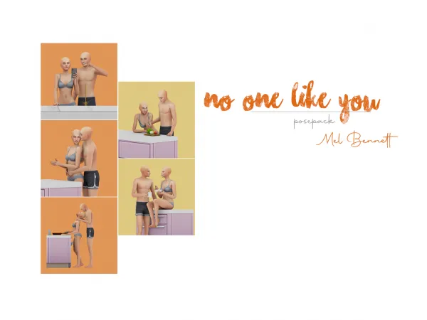 Maxis Match No One Like You Posepack - The Sims 4 Custom Content