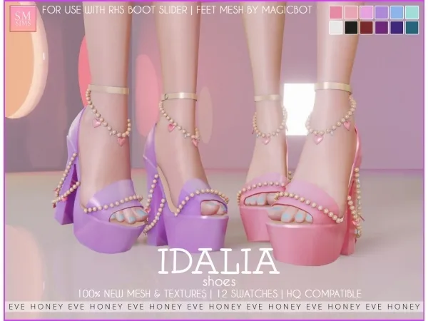 Alpha Idalia Shoes - The Sims 4 Custom Content