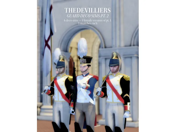 Maxis Match THEDEVILLIERS guard deco sims pt 2 by the devilliers - The Sims 4 Custom Content
