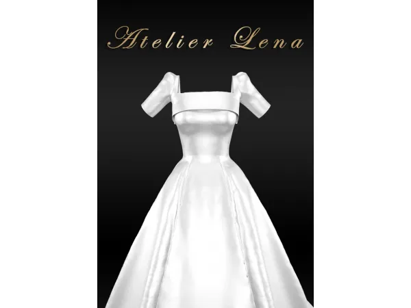 Alpha [Atelier Lena] Hebe Dress - The Sims 4 Custom Content