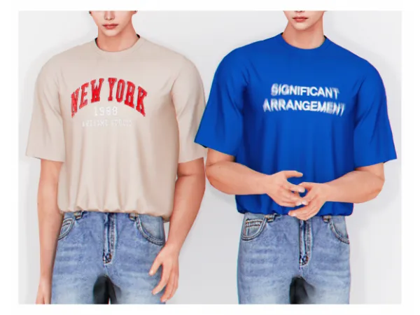 Alpha Zoom T Shirt v1 - The Sims 4 Custom Content