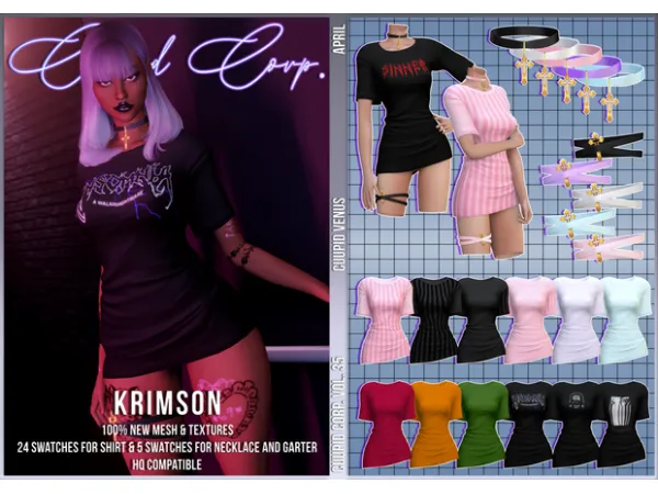 Alpha VENUS KRIMSON 800 CUUPID by 1 - The Sims 4 Custom Content