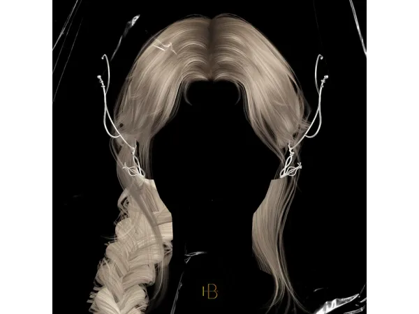 Alpha HAIR 44 INVU by MoooD - The Sims 4 Custom Content