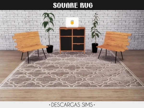 Mix Square Rugs - The Sims 4 Custom Content