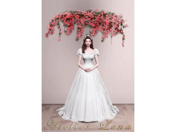 Alpha [Atelier Lena] Irene Dress - The Sims 4 Custom Content