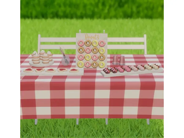 Alpha Spring Picnic Set by simmerkatex - The Sims 4 custom content