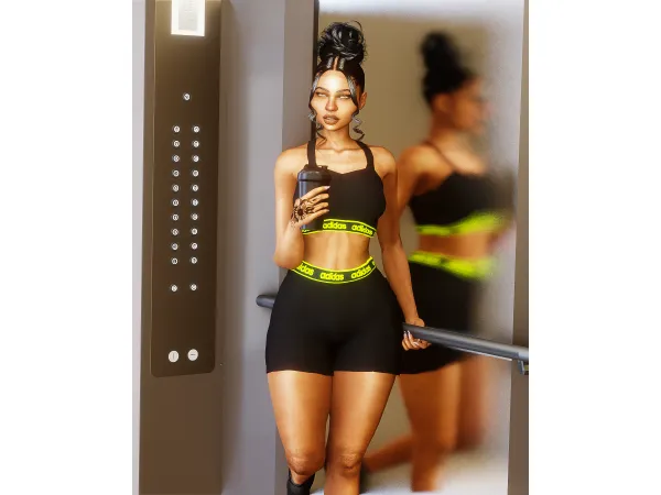 Alpha Adidas Gym Outfit - The Sims 4 Custom Content