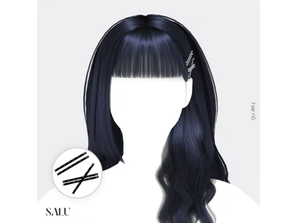 Alpha [SALU]Rev Hair - The Sims 4 Custom Content