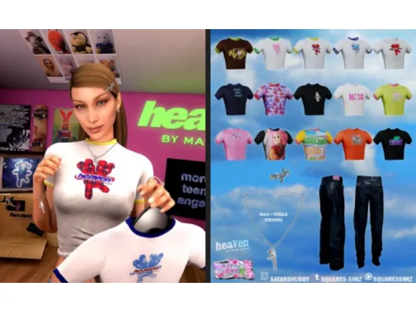 Alpha the Heaven COLLAB by Marc Jacobs Collection - The Sims 4 Custom Content