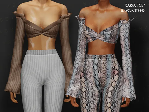 Alpha SC140 RAISA TOP - The Sims 4 Custom Content