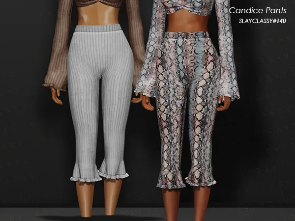 Alpha SC140 CANDICE PANTS - The Sims 4 Custom Content