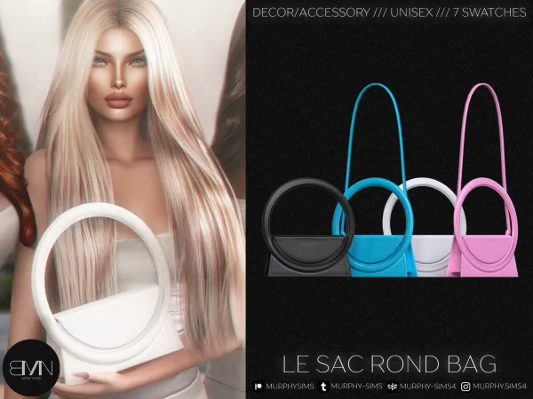 Alpha Le Sac Rond Bag - The Sims 4 Custom Content