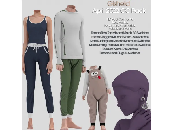 Alpha Patreon April 2022 Set Available for Everyone - The Sims 4 Custom Content
