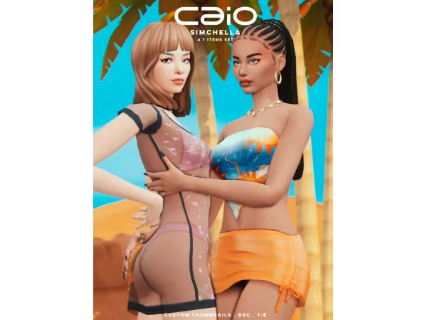 Maxis Match Simchella A 7 items set by caiocc - The Sims 4 Custom Content