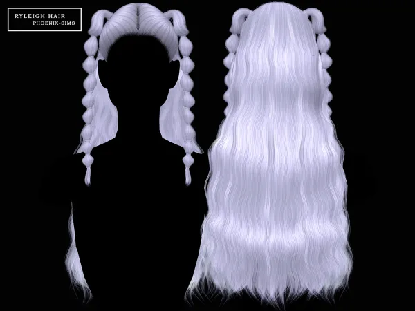 Alpha Ryleigh Hair - The Sims 4 Custom Content