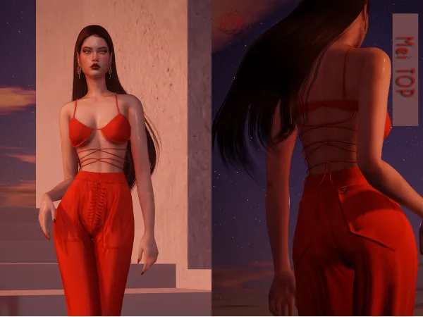 Alpha Mei Top BRsims by bluerose-sims - The Sims 4 custom content