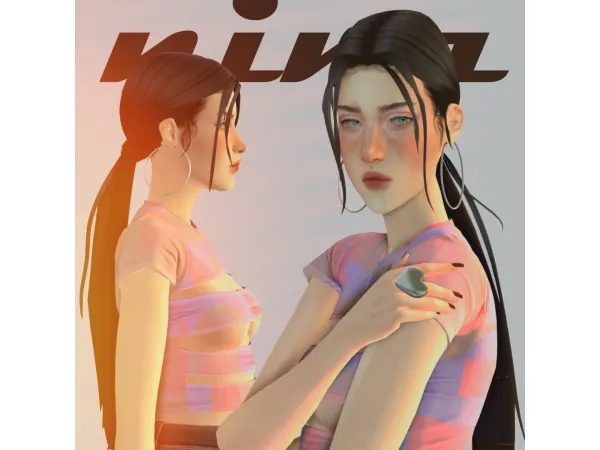 Maxis Match nina hair by praleska - The Sims 4 Custom Content