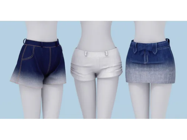 Alpha Denim bottoms set by Arltos - The Sims 4 Custom Content