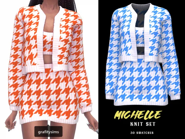 Alpha Michelle Knit Set - The Sims 4 Custom Content