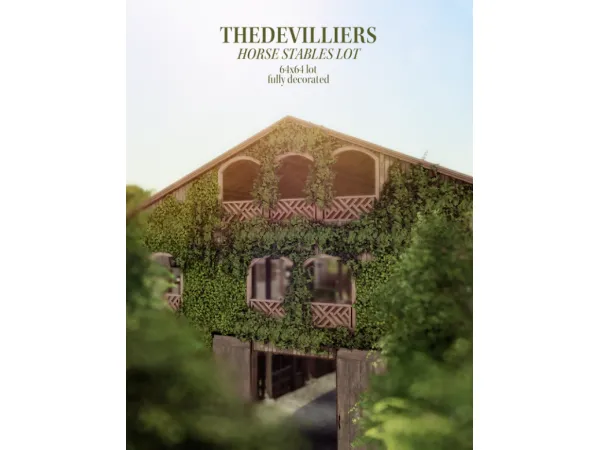 ‘horse stables’ lot by THEDEVILLIERS
