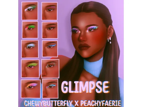 Maxis Match Glimpse collection chewybutterfly x peachyfaerie by chewybutterfly - The Sims 4 Custom Content