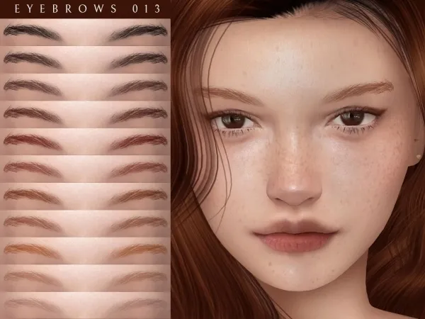 Alpha Eyebrows 013 - The Sims 4 Custom Content