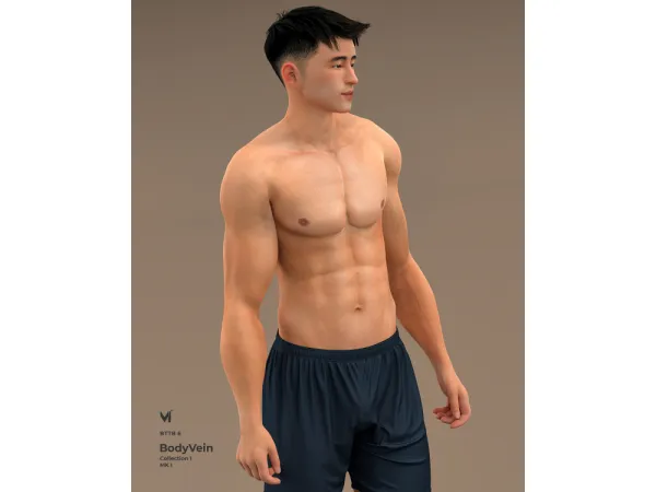 Alpha BTTB 6 Body Vein Collection 1 MK I - The Sims 4 Custom Content