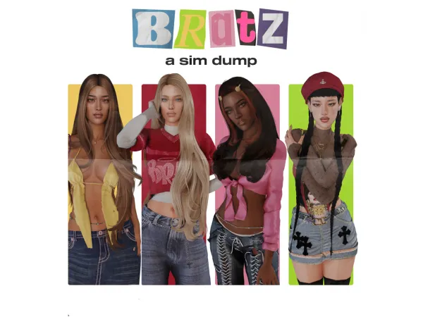 Alpha BRATZ A SIM DUMP by magbay - The Sims 4 Custom Content