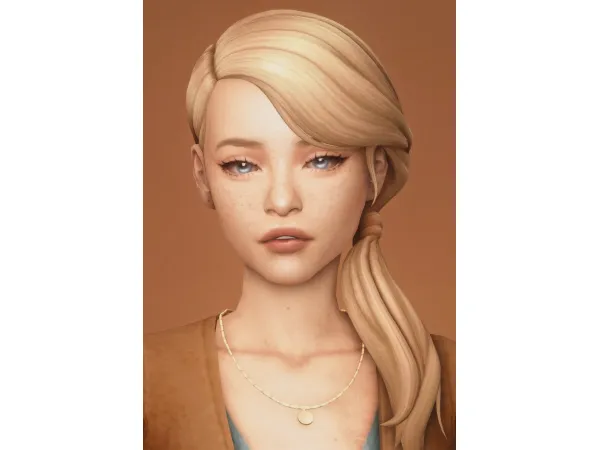 Maxis Match yasmin ponytail by dogsill - The Sims 4 Custom Content