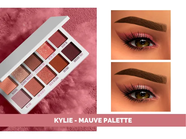 Mix KYLIE MAUVE PALETTE - The Sims 4 Custom Content