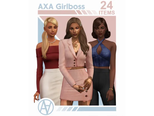 Maxis Match Girlboss by AxA - The Sims 4 Custom Content