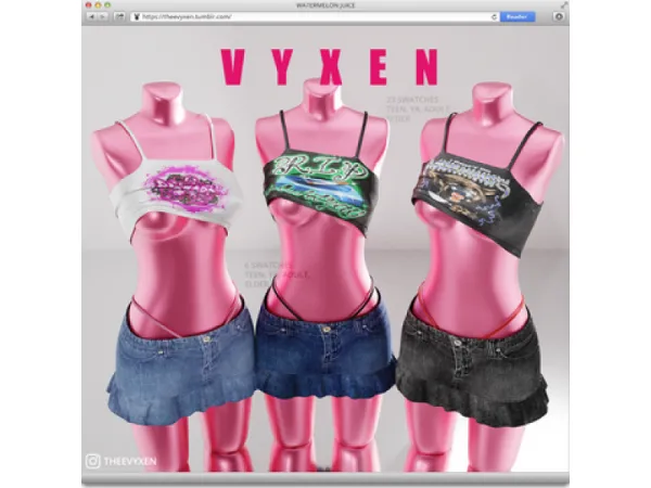 Alpha [ vyxen ] b00 set - The Sims 4 Custom Content