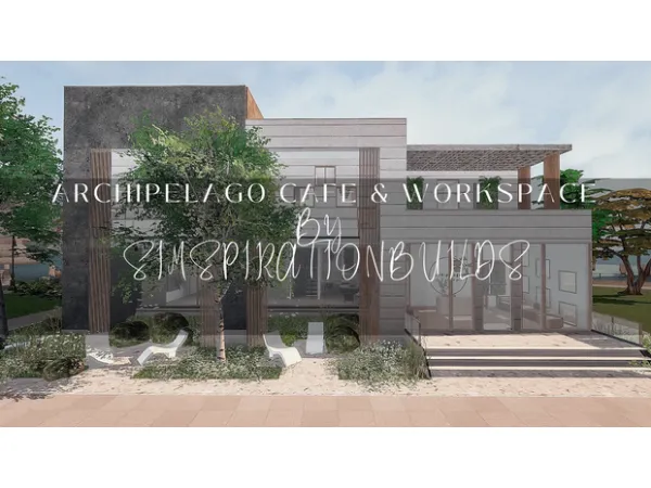 Alpha Archipelago Cafe Workspace x Sundays by SimspirationBuilds - The Sims 4 Custom Content