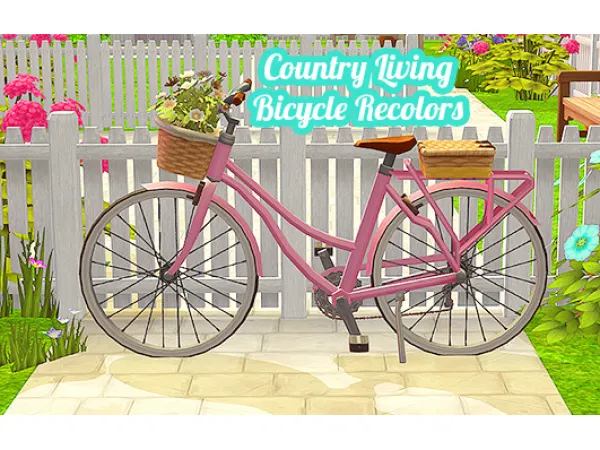 [ ] Country Living bicycle recolors by linacheries - The Sims 2 Custom Content