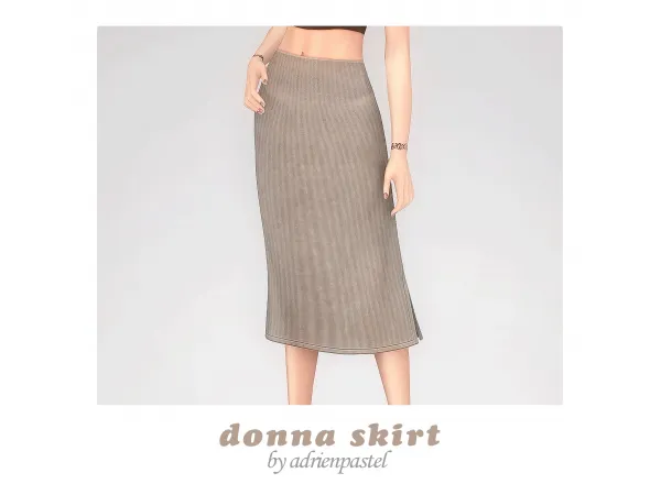 Maxis Match Donna Skirt by adrienpastel - The Sims 4 Custom Content