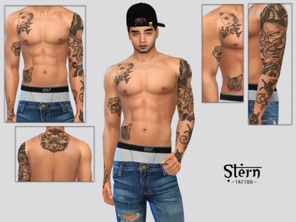 Mix Stern Tattoo (Mick) by simsfinds - The Sims 4 Custom Content