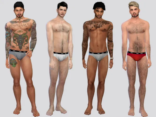 Alpha Mens Underwear (Mick) by simsfinds - The Sims 4 Custom Content
