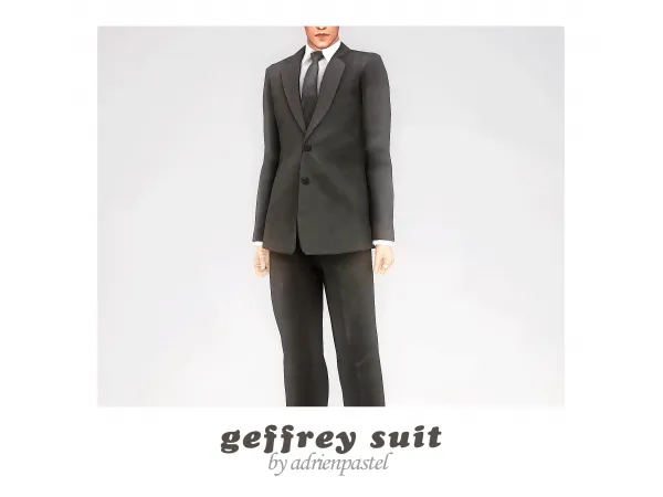 Maxis Match Geffrey Suit by adrienpastel - The Sims 4 Custom Content