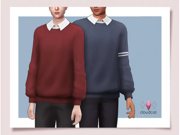 Maxis Match Vexed Top by cloudcatsims - The Sims 4 Custom Content