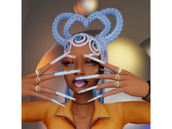 Alpha Ebonix x Farfetch Beauty Spring Collection - The Sims 4 Custom Content