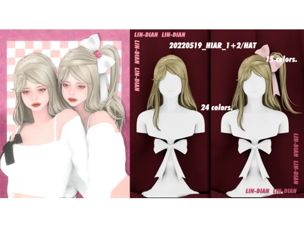 Maxis Match 20220519_HAIR DIAN by simsfinds - The Sims 4 Custom Content