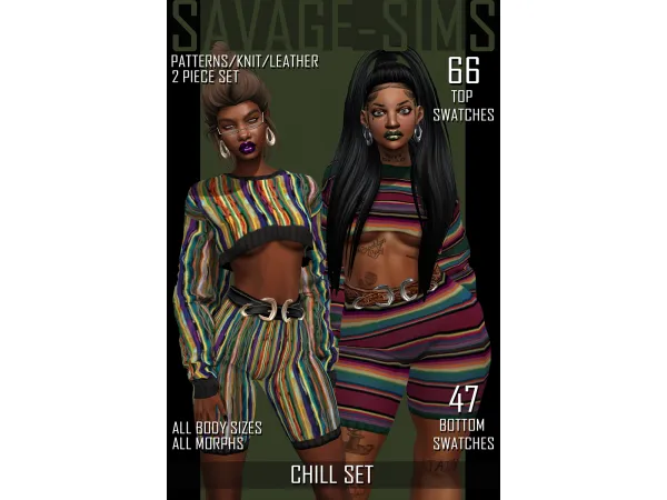 Alpha CHILL SET (2 items) by savagesims - The Sims 4 Custom Content