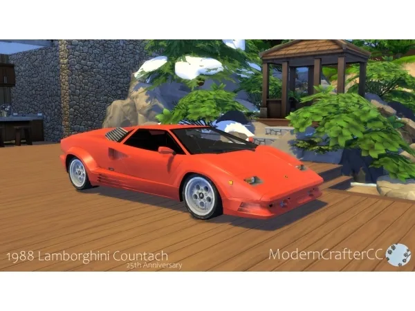 Mix 1988 Lamborghini Countach - The Sims 4 Custom Content