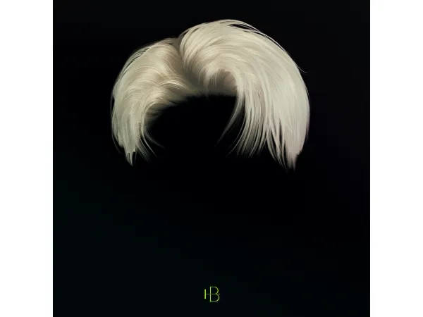 Alpha HAIR 45 1990's ViBES (VER1) Moood X Rona Collaboration by MoooD - The Sims 4 Custom Content