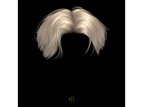 Alpha HAIR 46 COTTON by MoooD - The Sims 4 Custom Content